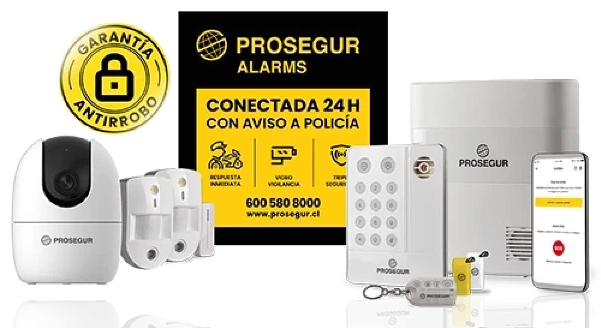 Kit elementos Prosegur Alarmas Chile
